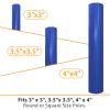 ProSlam Heavy Duty Basketball Pole Pads, Fits 3" x 3", 3.5"x 3.5", 4" x 4" Round Size Poles, 2" Thick 72" Tall All-Weather Pad Blue(3 Sides Parcels) view 2