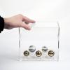 Kcgani 5 Ring Championship Ring Display Case, Clear Tournament Ring Holder Box, Acrylic Display Easel and Stand Holder for Multiple Rings Baseball Softball Football Cheer Leading Ring, Removable Door view 3