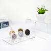 Kcgani 5 Ring Championship Ring Display Case, Clear Tournament Ring Holder Box, Acrylic Display Easel and Stand Holder for Multiple Rings Baseball Softball Football Cheer Leading Ring, Removable Door view 4