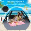 Gorich Beach Tent Sun Shelter for 3-10 Person with UPF 50+ UV Protection, Lightweight & Easy Setup Beach Shade Canopy, Portable Shade Tent Cabana view 3