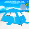 Gorich Beach Tent Sun Shelter for 3-10 Person with UPF 50+ UV Protection, Lightweight & Easy Setup Beach Shade Canopy, Portable Shade Tent Cabana view 4