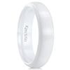King Will White Ceramic Wedding Rings for Men Women -6mm Width with Brushed Step Edge Design Engagement Wedding Band Comfort Fit 10 view 1