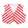 Agoky Men's Santa Vest Tops Sleeveless Open Front Cardigan with Buttons Waistcoat Tank Top Red&White X-Large view 1