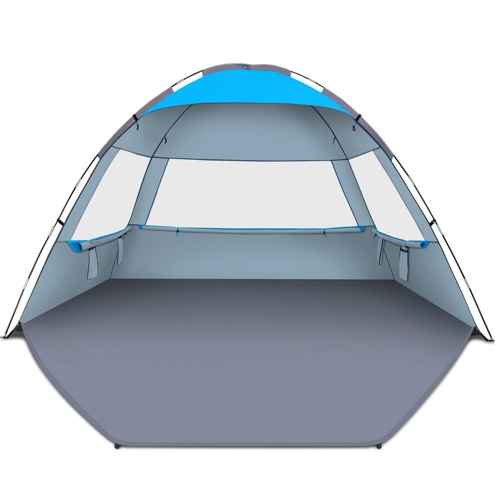 Gorich Beach Shade Tent for 8-10 Person with UPF 50+ UV Protection, Portable Sun Shelter Canopy, Lightweight & Easy Setup Cabana Beach Tent