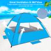 Gorich Beach Shade Tent for 8-10 Person with UPF 50+ UV Protection, Portable Sun Shelter Canopy, Lightweight & Easy Setup Cabana Beach Tent view 4