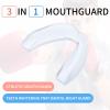 Kathfly 50 Pcs Football Mouth Guards Bulk Sports Mouth Pieces Protection Silicone Athletic Braces Football Accessories Teeth Armor Adult Teenager Teeth Armor for Boxing Basketball Hockey(Clear) view 3