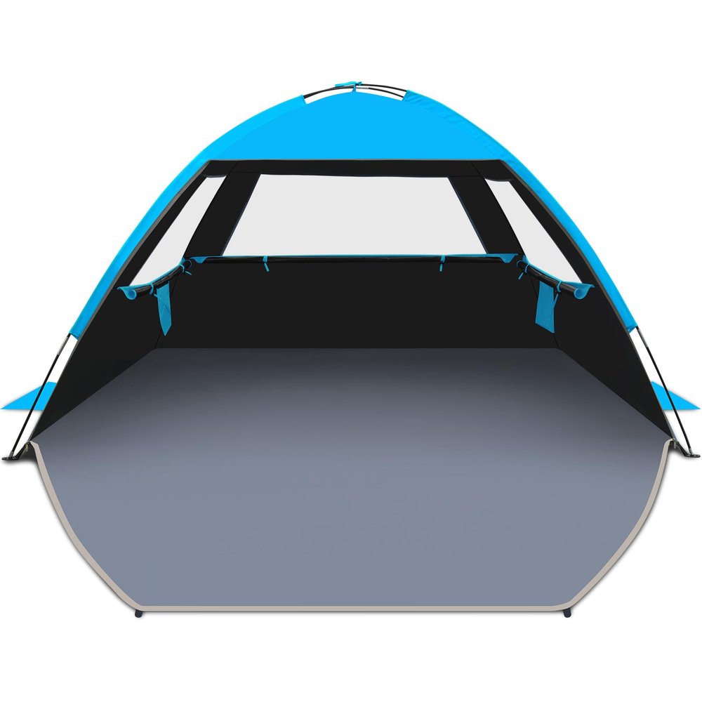 Gorich Beach Tent Sun Shelter for 3-10 Person with UPF 50+ UV Protection, Lightweight & Easy Setup Beach Shade Canopy, Portable Shade Tent Cabana