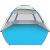 Gorich Beach Tent Sun Shelter for 3/4-5/6-7/8-10 Person with UPF 50 UV Protection, Lightweight & Easy Setup Beach Shade Canopy, Portable Beach Shade Tent Beach Cabana view 1