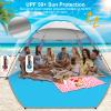 Gorich Beach Tent Sun Shelter for 3/4-5/6-7/8-10 Person with UPF 50 UV Protection, Lightweight & Easy Setup Beach Shade Canopy, Portable Beach Shade Tent Beach Cabana view 3