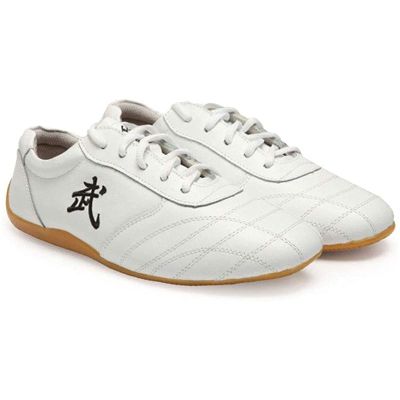 DAFLIN Taekwondo Shoes, Martial Arts Boxing Shoes, Kung Fu Taichi Lightweight Rubber Sports Training Footwear for Men and Women (Color : White, Size : 5 US)