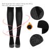 Heated Socks for Men Women Rechargeable Washable 2pairs Sports Compression Socks Constant Temperature Heated Aluminized Fiber Foot Warmer(Long) , Sports Compression Socks Heated Socks Aluminized F view 2