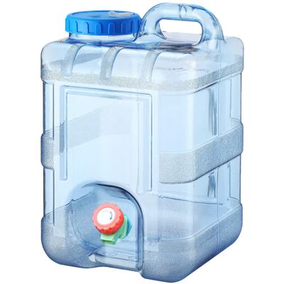 BESPORTBLE Water Container with Tap, 10L Portable Plastic Water Bucket Driving Water Tank Water Bottle Carrier for Outdoor Camping Travel Bucket Home Emergency Drinking Storage Kettle