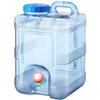 BESPORTBLE Water Container with Tap, 10L Portable Plastic Water Bucket Driving Water Tank Water Bottle Carrier for Outdoor Camping Travel Bucket Home Emergency Drinking Storage Kettle view 1