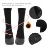 Heated Socks , Heated Socks for Women Men , Winter Thick Warm Cotton Sox Heating Foot Warmer , Rechargeable Sports Outdoor Climbing Hiking Hunting Biking Foot Warmer , 2 pairs Sports Compression Socks view 2