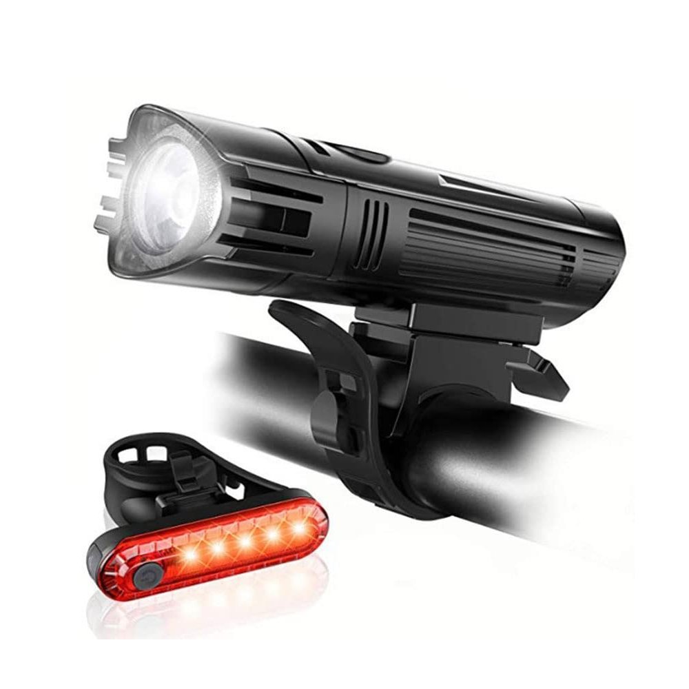 XARONF Mountain Bike Lights for Night Riding, USB Bicycle Headlight Waterproof Bike LED Lights Front and Back Super Bright Rechargeable Cycling Lights for Road Bike