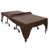 Ping Pong Table Cover Outdoor Waterproof, Table Tennis Cover,Dustproof Silver Coating for Courtyard Terrace(Brown) view 1