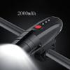 XARONF USB Rechargeable Bike Light Set, Bike Headlight, Super Bright Headlight Front Lights, 4 Light Mode Fits All Bicycles, Mountain, Road view 2