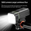 XARONF Super Bright 1800 Lumens Bike Lights Front, USB Rechargeable LED Bicycle Light, Waterproof Bike Headlight for Safety Night Riding Cycling Road Mountain, with Mobile Power Function view 2