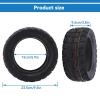 10 Inch Electric Scooter Tire, 90/55-6 Off Road Vacuum Tire, Explosion-proof Rubber Solid Tubeless Wheels Front Rear Black Scooter Tyre Replacement view 4