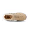 HINDOLA Women's Mesh Walking Shoes Rhinestone Glitter Slip On Ballroom Jazz Latin Dance Sock Sneakers Casual Shoes Khaki view 3