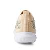 HINDOLA Women's Mesh Walking Shoes Rhinestone Glitter Slip On Ballroom Jazz Latin Dance Sock Sneakers Casual Shoes Khaki view 4