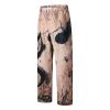 WABEOR Pajama Pants for Men Cotton Linen Yoga Pants Casual Straight Elastic Waist Drawstring Pajamas Loose Lounge Trousers Rose Gold view 4