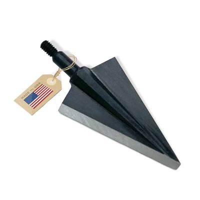 Vantage Point Archery VPA 1 1/8" 2 Blade 250 Grain Right Single Bevel Broadhead, Screw-in, 1045 Carbon Tool Steel 50-52 Rockwell, 3 Pack, Made in The USA