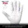 Franklin Sports USA Softball Women's Softball Batting Gloves - CFX Pro Fastpitch + Slowpitch Girls Batting Gloves - Adult + Youth Pairs - White + Royal Blue - Adult Large view 2