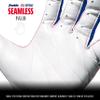 Franklin Sports USA Softball Women's Softball Batting Gloves - CFX Pro Fastpitch + Slowpitch Girls Batting Gloves - Adult + Youth Pairs - White + Royal Blue - Adult Large view 4