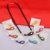 Gold Finish Metal 9 Colour of Navratri Special Stylish Multicolour Combo Mangalsutra for Women By Indian Collectible view 2