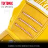 Franklin Sports MLB Batting Gloves - CFX Pro Adult + Youth Batting Gloves Pair - Baseball + Softball Gear - Premium Pro-Quality Leather - Yellow Highlight - Adult Large view 3