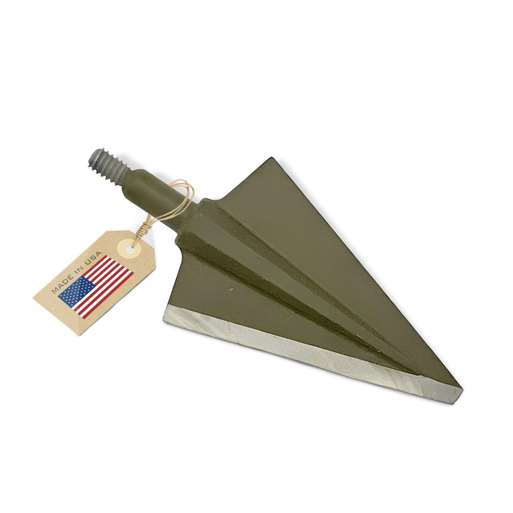 Vantage Point Archery VPA 1 1/8" 2 Blade 250 Grain Right Single Bevel Broadhead, Screw-in, S7 Premium Tool Steel 56-58 Rockwell, 3 Pack, Made in The USA
