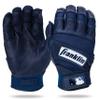 Franklin Sports Batting Gloves, Natural II - Pro Quality, All Weather, Grip, Adult X-Large, Hi-Lite Navy view 1