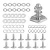 T Slot Bolts for Roof Rack Cross Bars, Platform, Cargo Basket, Stainless Square T Track Bolt Adapter to Secure Bike/Ski/Kayak Rack, Solar Panel, Awning, M8x30mm, 4mm Thickness view 1