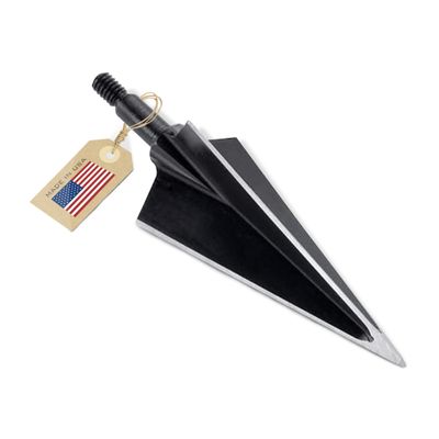 Vantage Point Archery VPA 1 1/8" 3 Blade 175 Grain 3-Blade Broadhead, Screw-in, 1045 Carbon Tool Steel 50-52 Rockwell, 3 Pack, Made in The USA