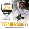Franklin Sports MLB Batting Gloves - Infinite Powerstrap Baseball + Softball Batting Gloves - Durable Full Wrap Cage Practice Gear - Long Cuff Wrist + Heavy Duty Leather - Adult Medium - Black + Gold view 4