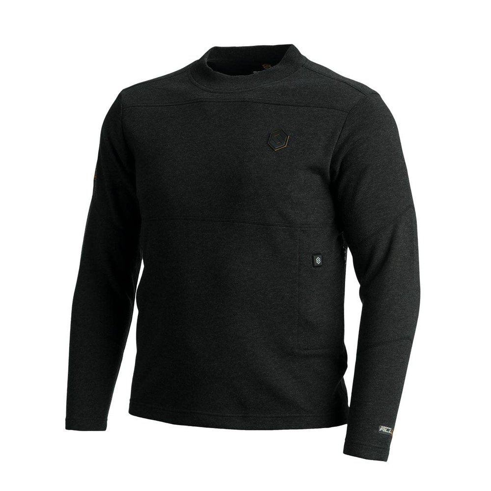ScentLok Bowhunter Elite Trek Electric Heated Merino Wool Base Layer Thermal Shirt for Men (XX-Large, Blackout)