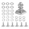 T Slot Bolts for Roof Rack Cross Bars, Platform, Cargo Basket, Stainless Square T Track Bolt Adapter to Secure Bike/Ski/Kayak Rack, Solar Panel, Awning, M8x30mm, 4mm Thickness view 1