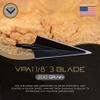 Vantage Point Archery VPA 1 1/8" 3 Blade 200 Grain 3-Blade Broadhead, Screw-in, 1045 Carbon Tool Steel 50-52 Rockwell, 3 Pack, Made in The USA view 2