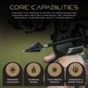 Vantage Point Archery VPA 1 1/8" 3 Blade 200 Grain 3-Blade Broadhead, Screw-in, 1045 Carbon Tool Steel 50-52 Rockwell, 3 Pack, Made in The USA view 3
