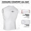 Exxact Sports Youth Baseball Chest Protector, Padded Sternum Rib Heart Guard Shirt, Softball Chest Protector Girls Youth (White Chest & Rib Protector, YL) view 3