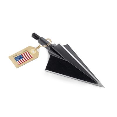 Vantage Point Archery VPA 1 1/4" 3 Blade 200 Grain 3-Blade Broadhead, Screw-in, 1045 Carbon Tool Steel 50-52 Rockwell, 3 Pack, Made in The USA