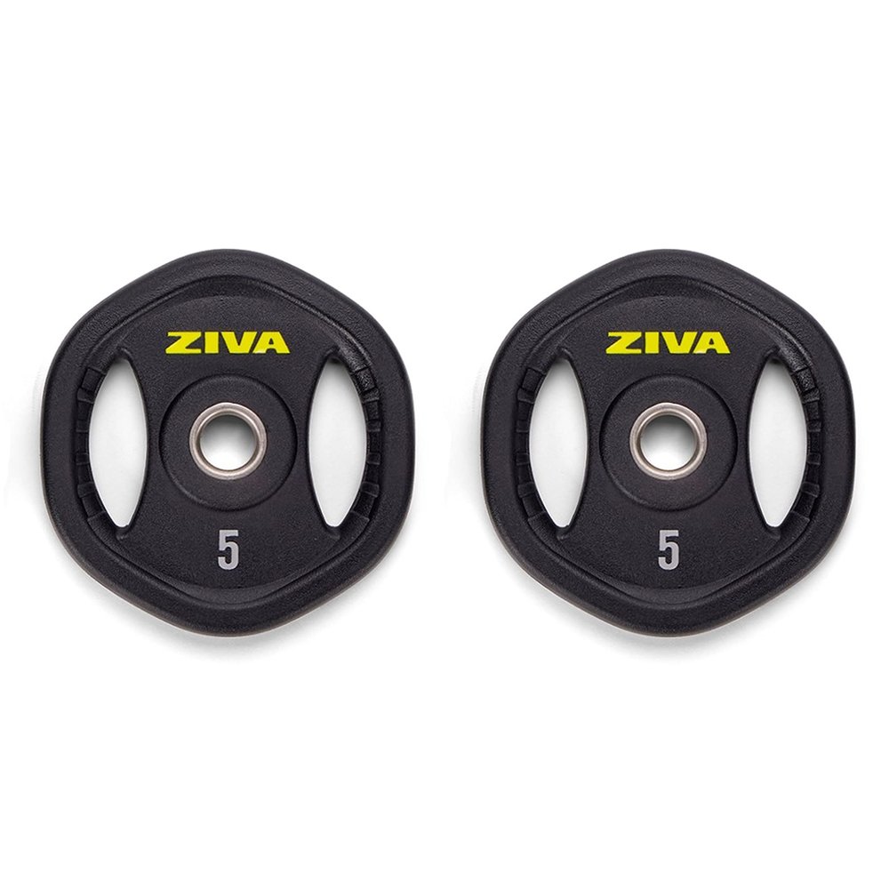 ZIVA RPU Studio Barbell Add-On Weight Plates Pair of Standard 1.25" Discs For Use with ZIVA Studio Barbell Set Only (5 lb Pair/Plates Only)