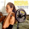 ZIVA RPU Studio Barbell Add-On Weight Plates  Pair of Standard 1.25" Discs  For Use with ZIVA Studio Barbell Set Only (5 lb Pair/Plates Only) view 3