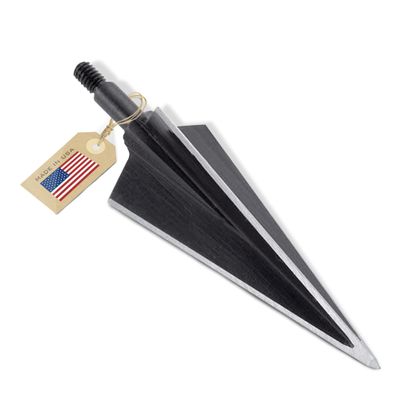 Vantage Point Archery VPA 1 1/8" 3 Blade 250 Grain 3-Blade Broadhead, Screw-in, 1045 Carbon Tool Steel 50-52 Rockwell, 3 Pack, Made in The USA