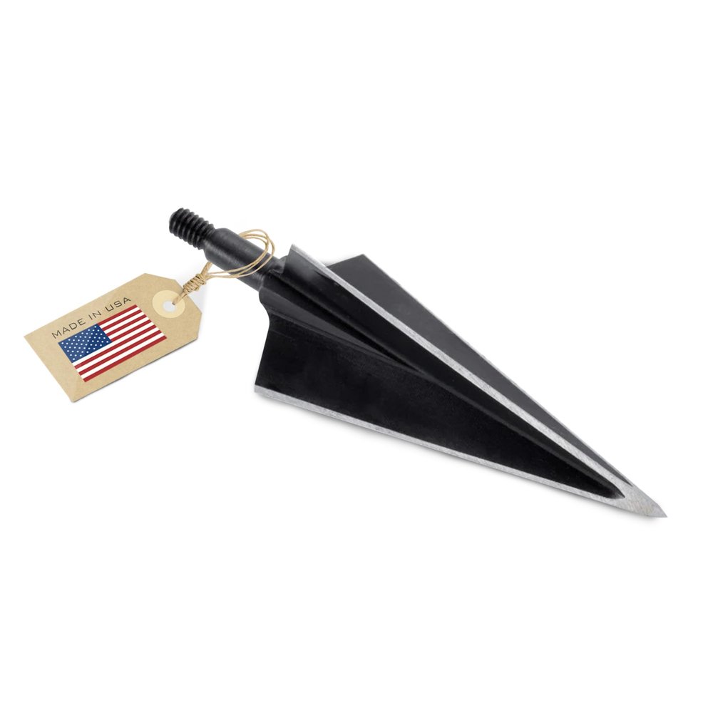 Vantage Point Archery VPA 1 1/8" 3 Blade 150 Grain 3-Blade Broadhead, Screw-in, 1045 Carbon Tool Steel 50-52 Rockwell, 3 Pack, Made in The USA