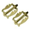 ALTALINE Bicycle Steel Plated Twisted Lowrider Wing Style Bike Pedals Multiple Colors (Gold) view 1
