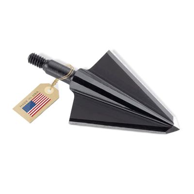 Vantage Point Archery VPA 1 1/8" 2 Blade 175 Grain Double Bevel Broadhead, Screw-in, 1045 Carbon Tool Steel 50-52 Rockwell, 3 Pack, Made in The USA