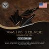 Vantage Point Archery VPA 1 1/8" 2 Blade 200 Grain Double Bevel Broadhead, Screw-in, 1045 Carbon Tool Steel 50-52 Rockwell, 3 Pack, Made in The USA view 2