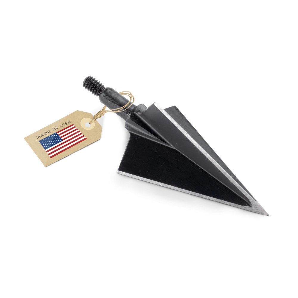 Vantage Point Archery VPA 1 1/4" 3 Blade 175 Grain 3-Blade Broadhead, Screw-in, 1045 Carbon Tool Steel 50-52 Rockwell, 3 Pack, Made in The USA